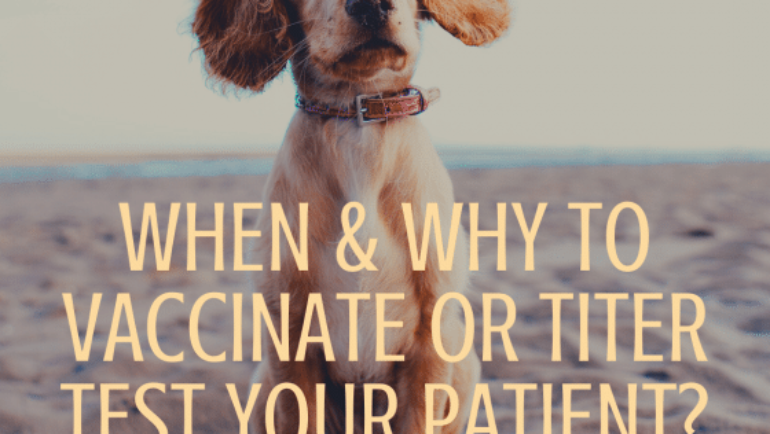 When & Why to Vaccinate or Titer Test Your Patient?